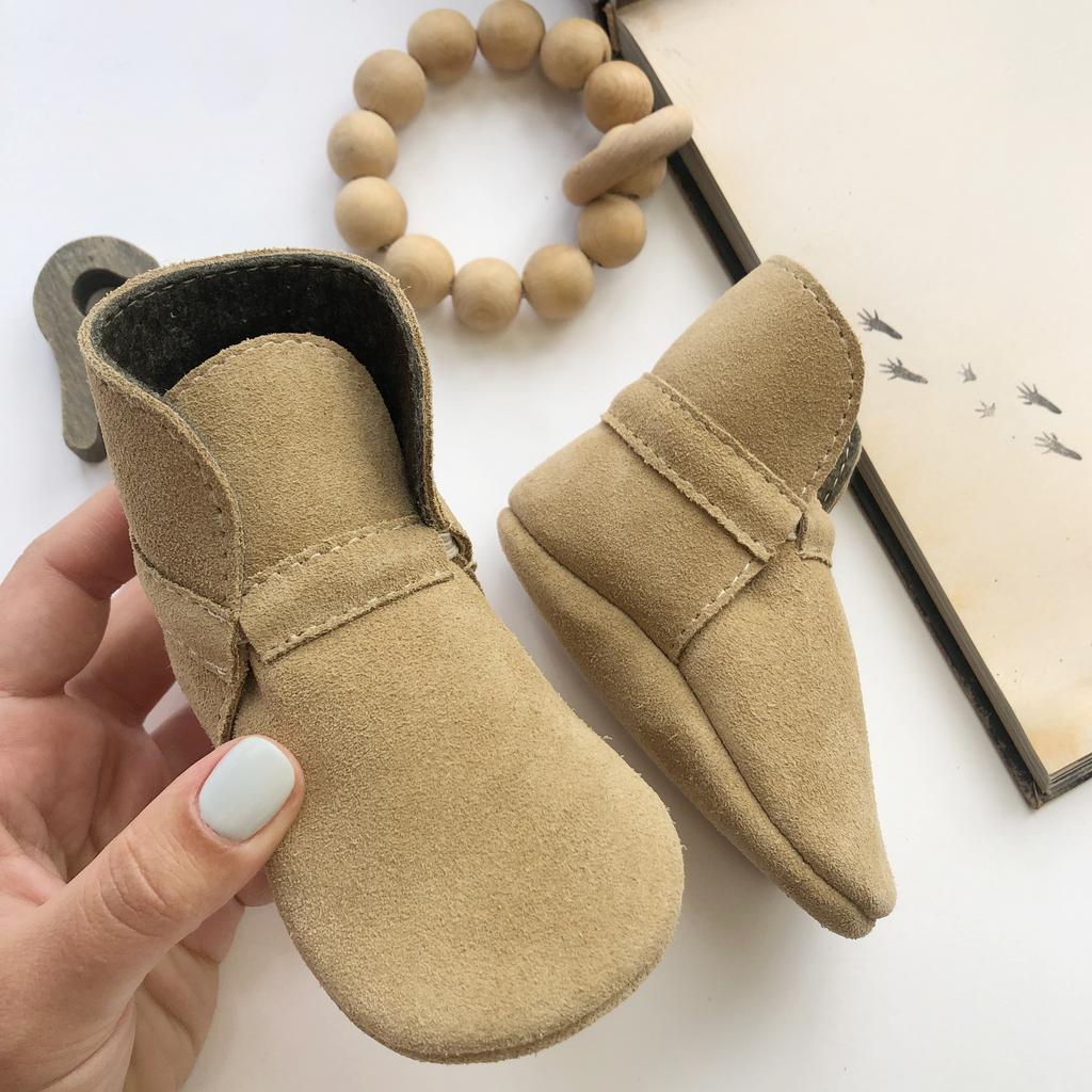 Ботиночки на резиночке утепленные шерстью