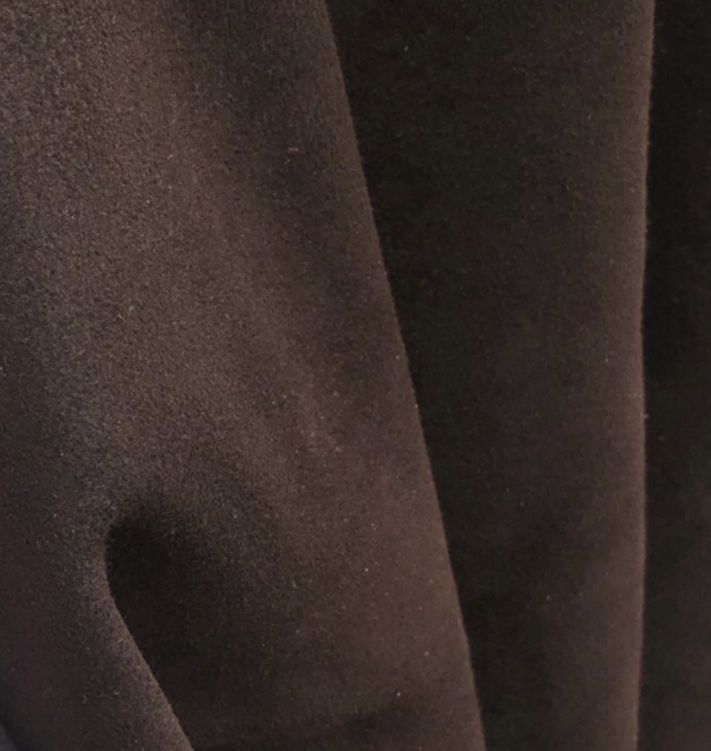 Темная коричневая замша