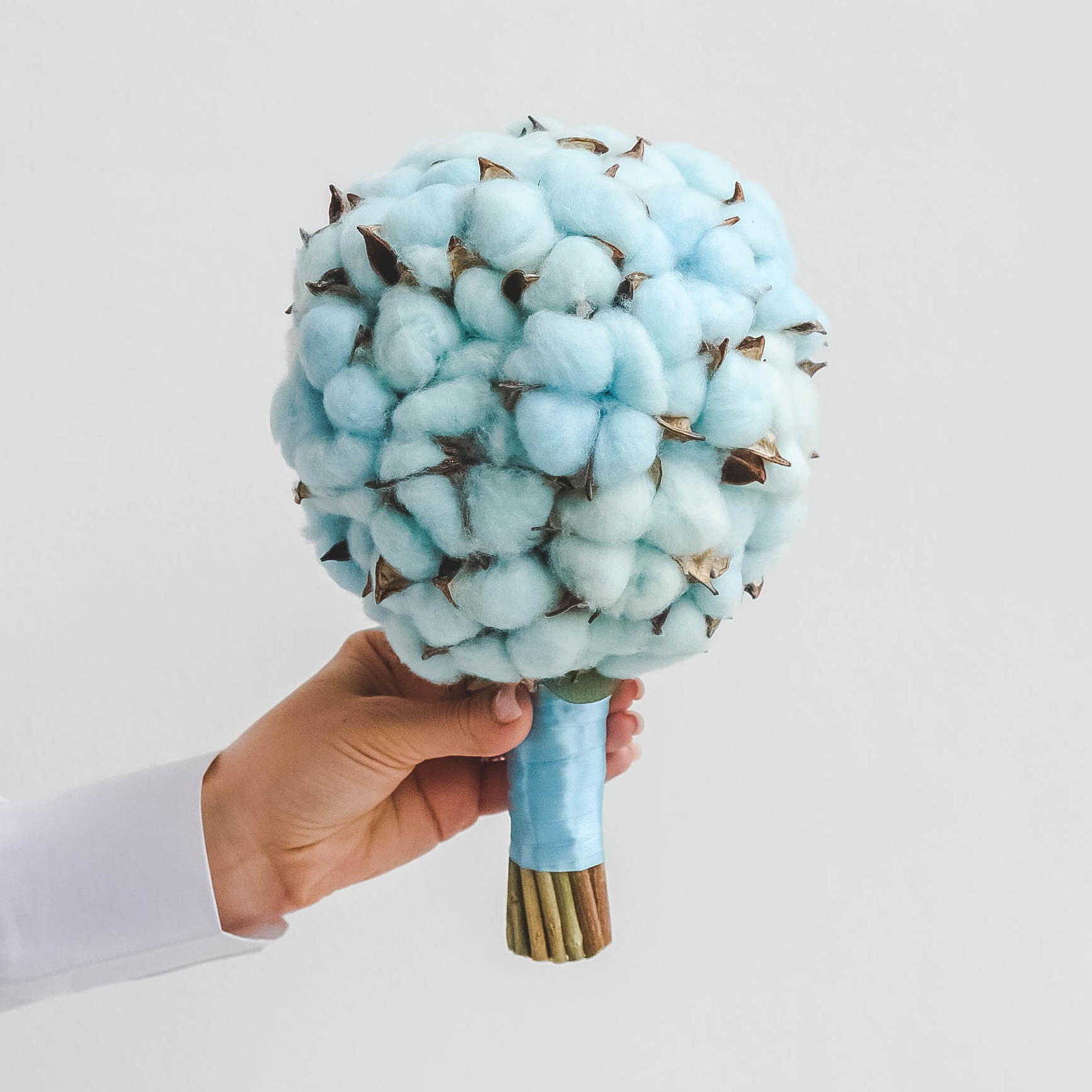 Свадебный букет из хлопка COTTON BLUE