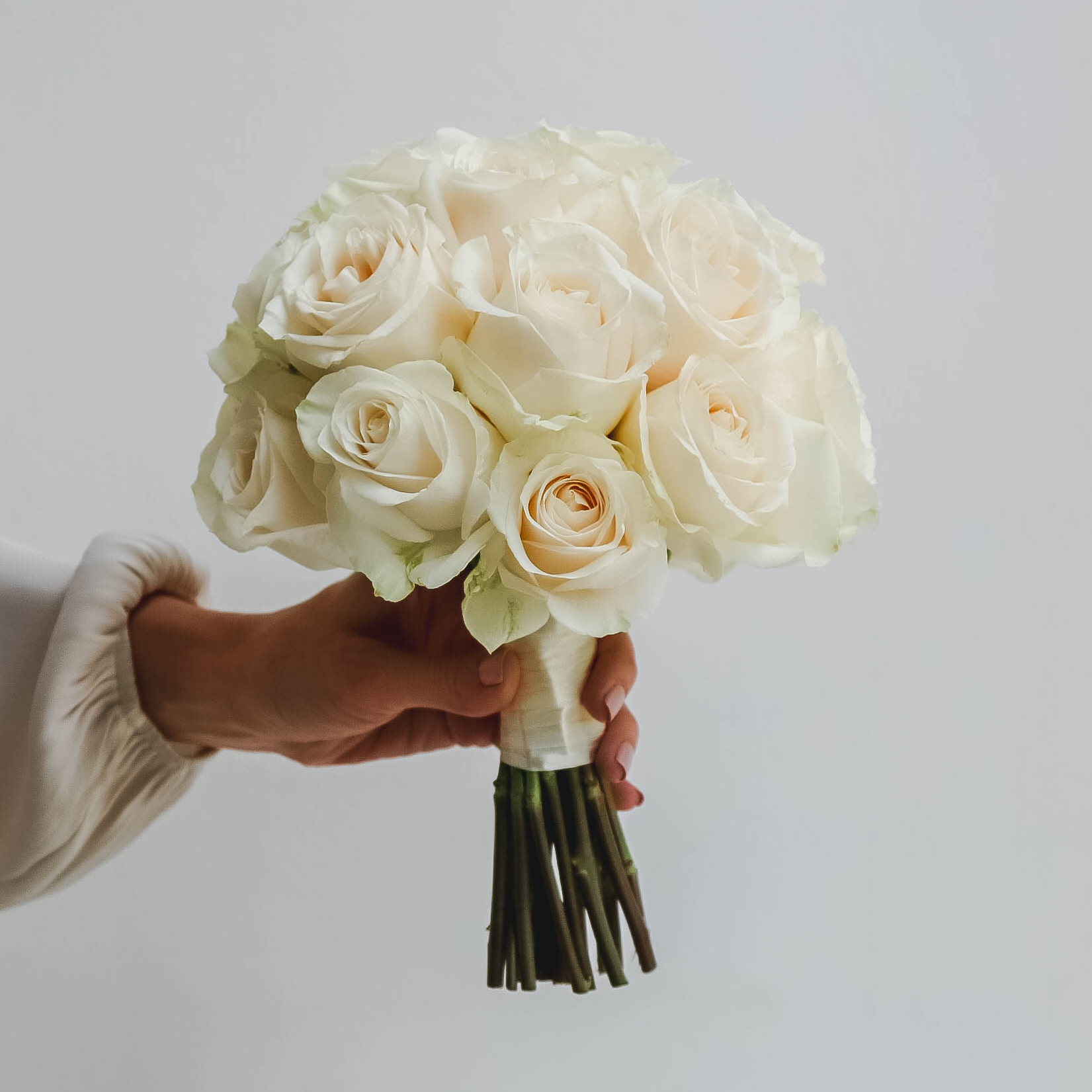 Cвадебный букет из роз VANILLA CREAM