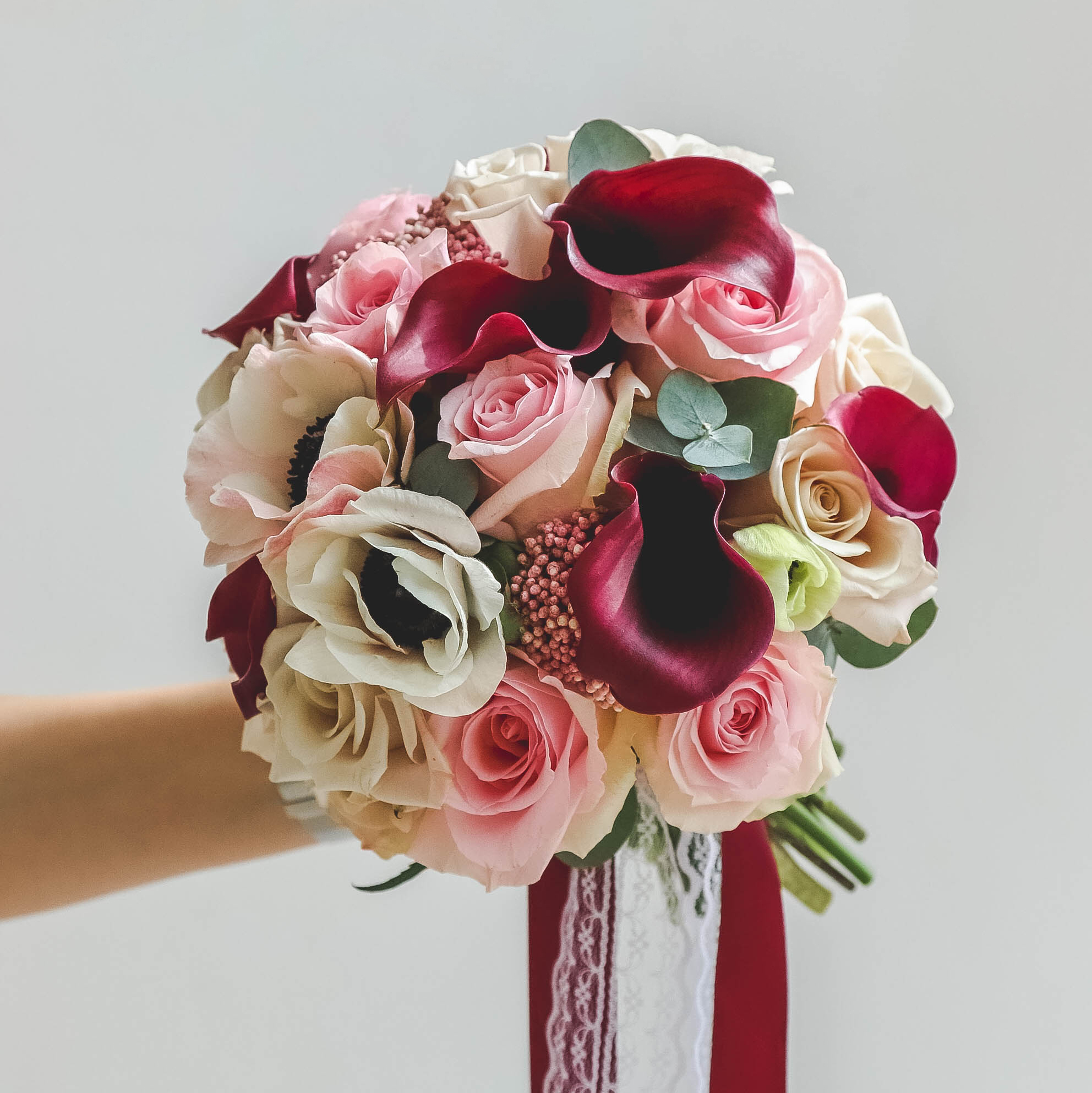 Свадебный букет PURPLE COCOA