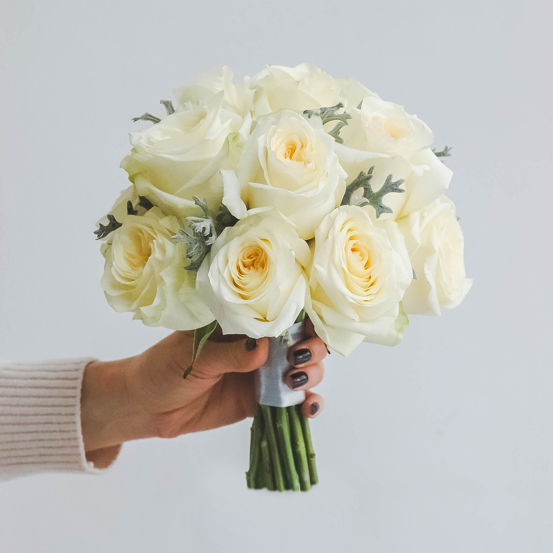 Свадебный букет из пионовидных роз CANDY