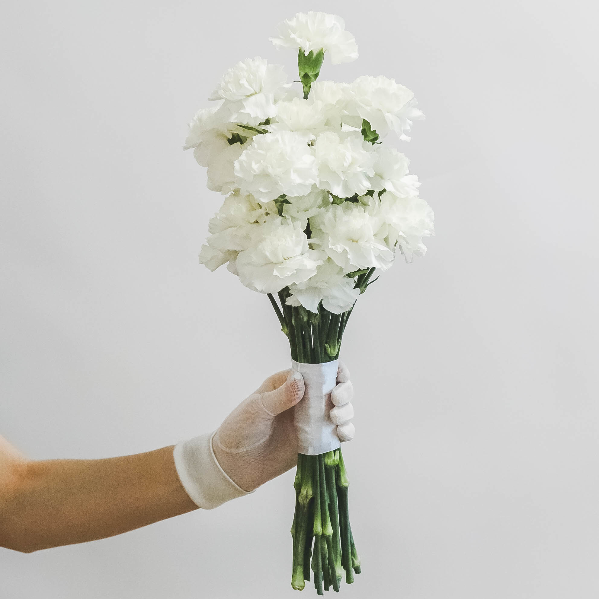 Букет невесты из диантуса WHITE