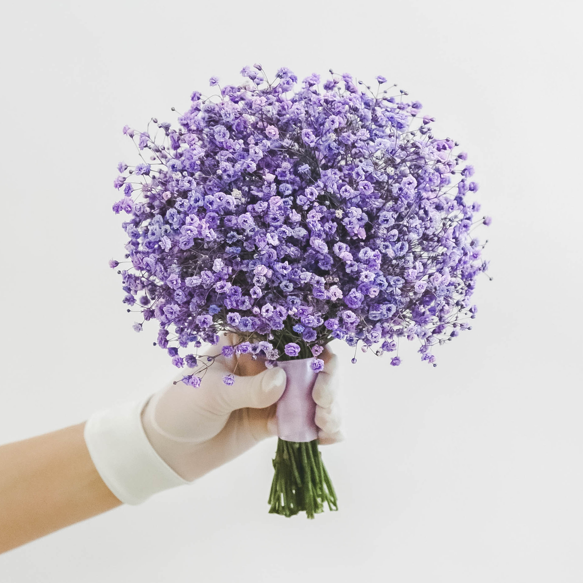 Букет невесты из сиреневой гипсофилы AIR LILAC