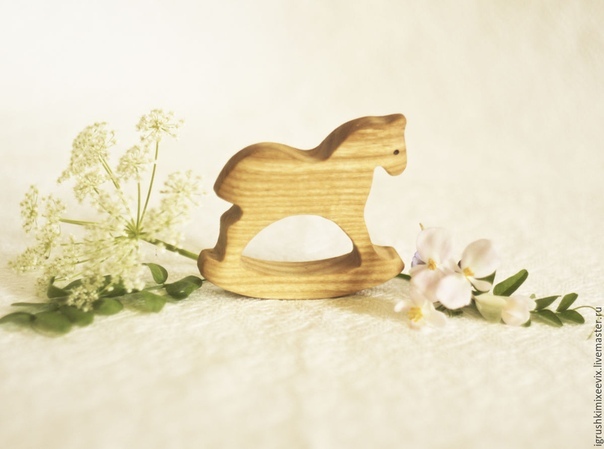 Лошадка деревянная качалка, сувенир, детская игрушка