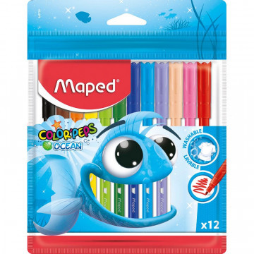 Фломастеры MAPED COLOR?PEPS OCEAN 12 шт