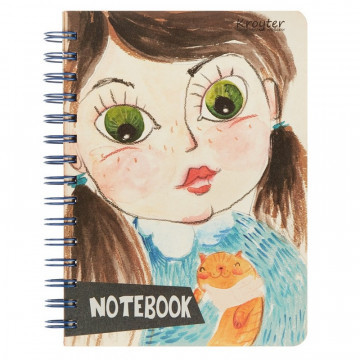 Тетрадь общая А5,160л,линия,спираль, обл.тверд.картон