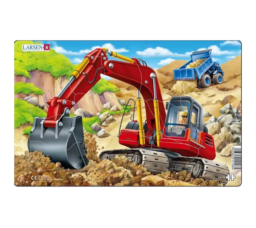 Трактор, 15 деталей