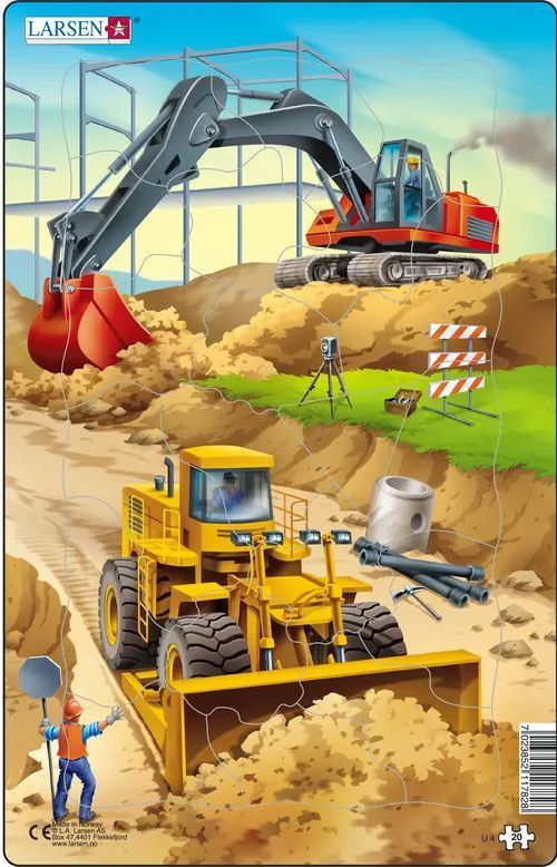 Пазл Стройка, 20 деталей