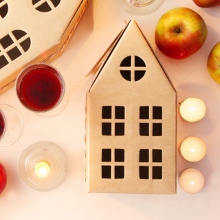 Коробка подарочная самосборная "Домик"