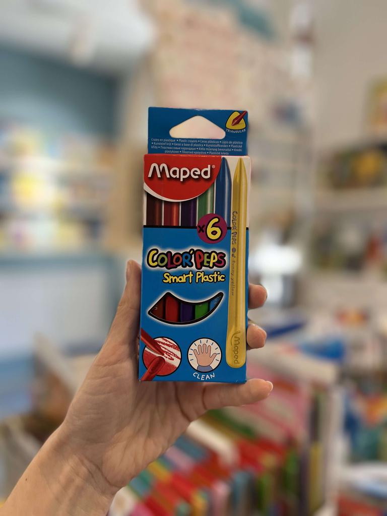 Пластиковые мелки, 6 шт