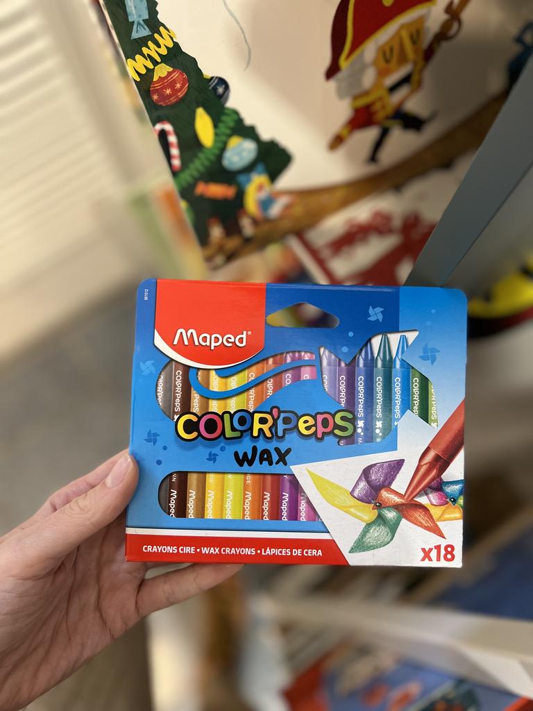 Восковые мелки, 18 шт