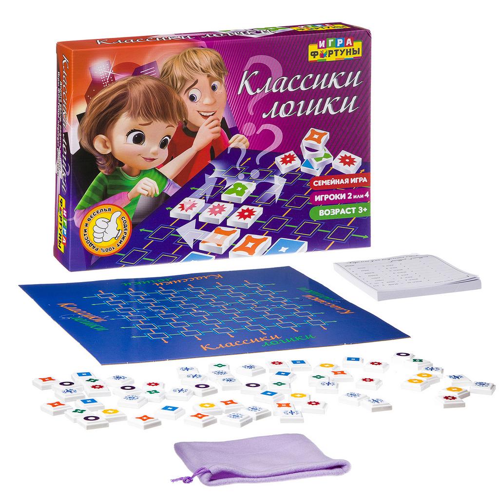 Настольная семейная игра "КЛАССИКИ ЛОГИКИ"