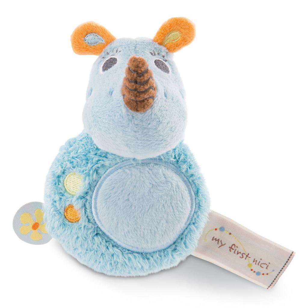 Погремушка NICI «Носорог Мануффи», 12 см