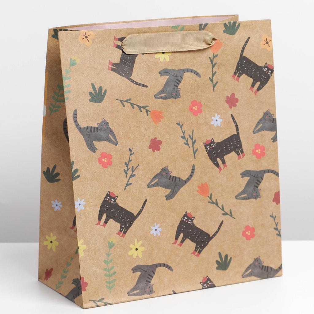 Пакет крафтовый вертикальный «Beautiful»