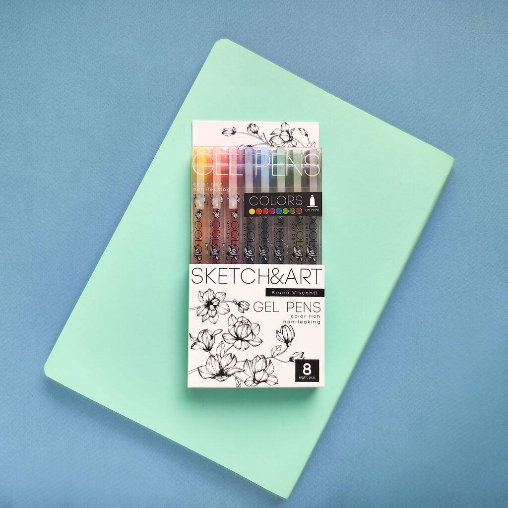 Набор гелевых ручек BV 8 цв. Sketch&Art "Uni Write.Colors" 0,5мм