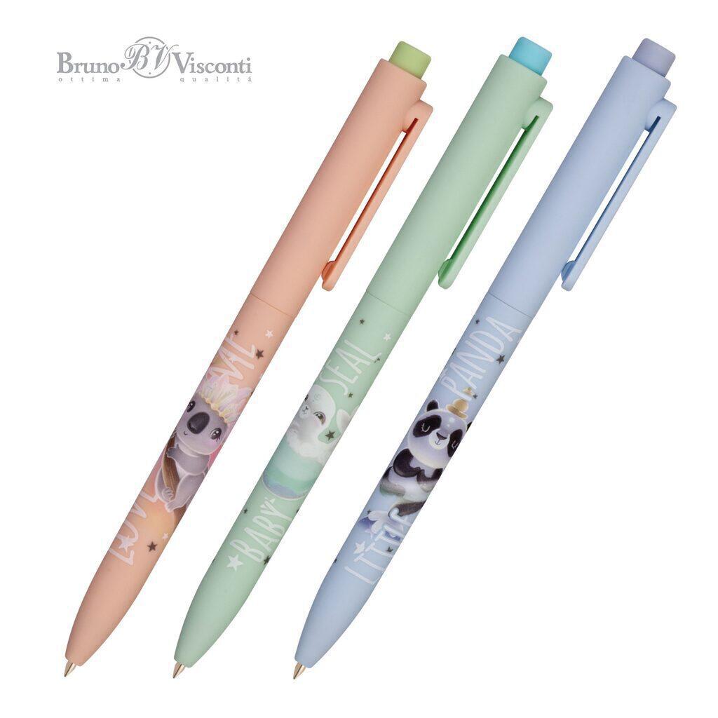 Ручка шар. BV автомат. "FunClick. My refresh" 0.7мм, синяя