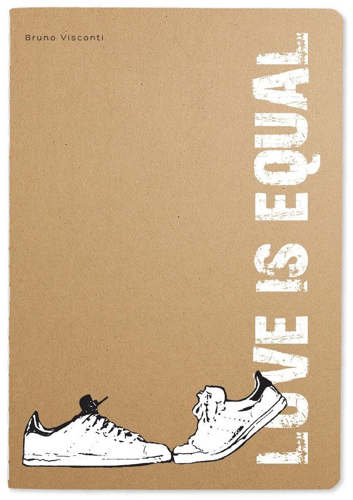 Тетрадь BrunoVisconti, А5, "кеды LOVE IS EQUAL" 40 л, клетка