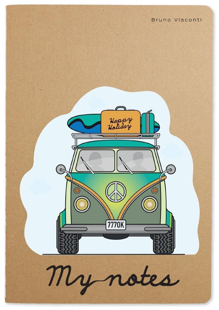 Тетрадь BrunoVisconti, А5, "HAPPY HOLIDAY" 40 л, клетка