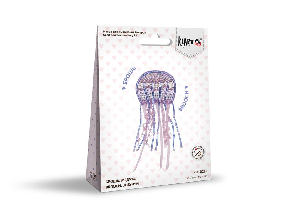 Набор для вышивания "Брошь. Медуза" 13 х 5.5 см