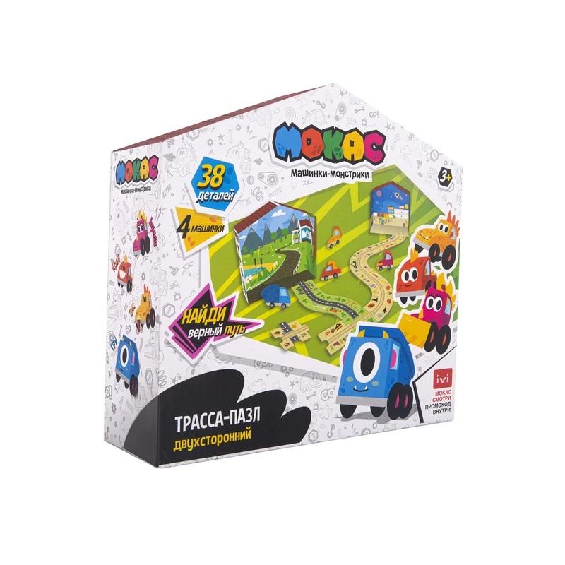 Игровой набор "Мокас Трасса-пазл" 38 эл.
