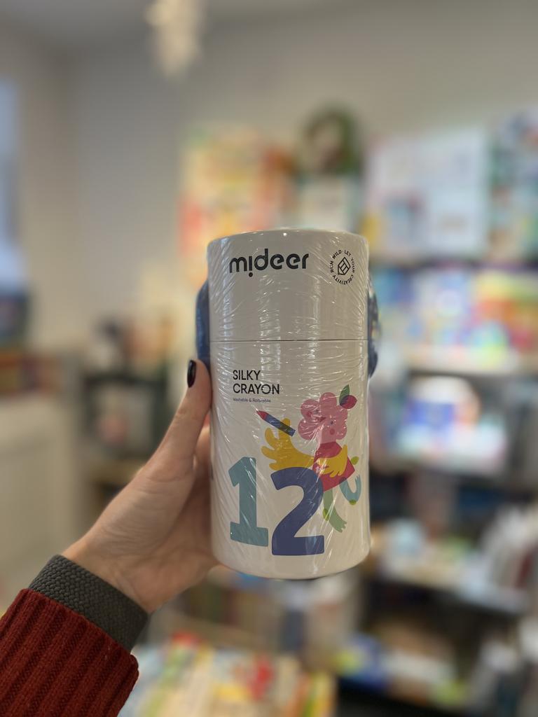 "Смываемые восковые фломастеры в ведерке  12 цветов"