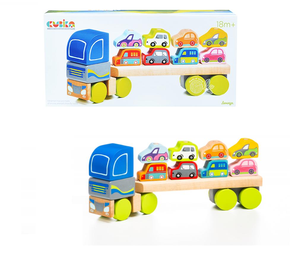 Грузовик с машинками (8 машинок)