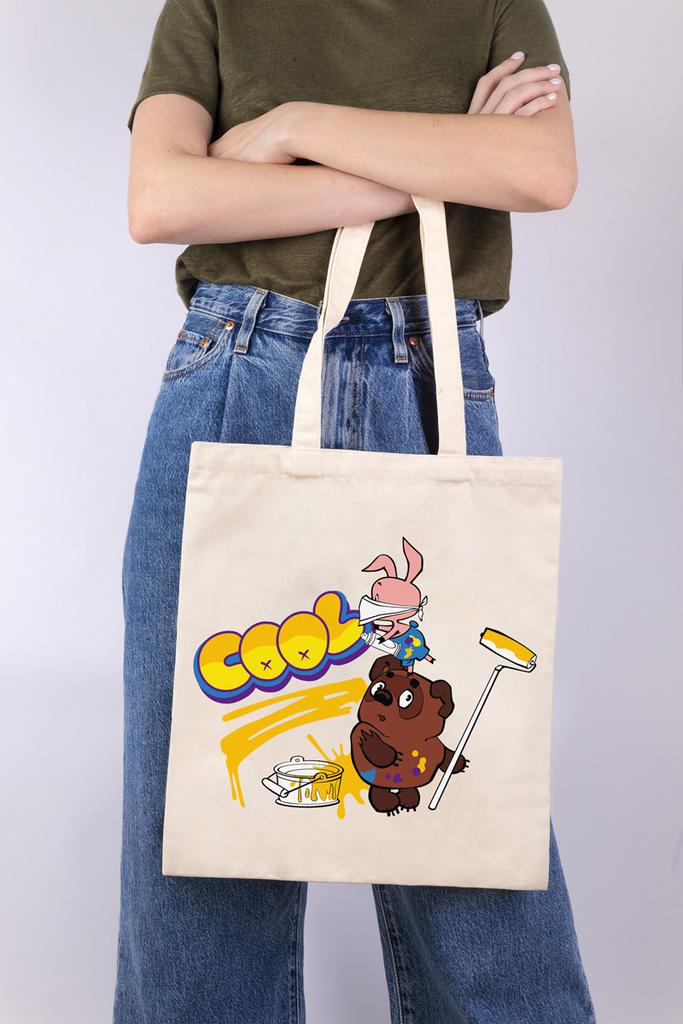 Раскраска на сумке "Граффити для друзей" 40 х 35 см