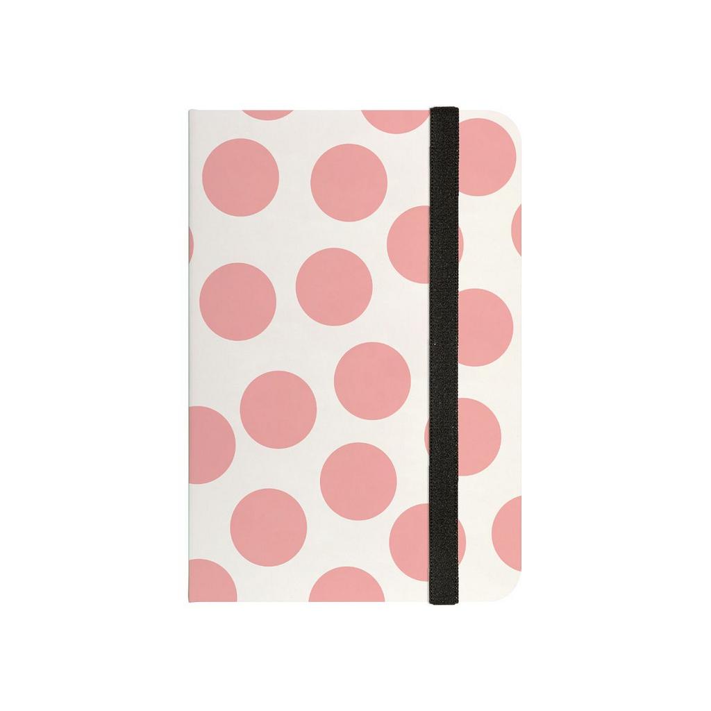 Записная книжка А6 100л. 7БЦ "Megapolis journal. Salmon polka dots" точка., карман, резинка