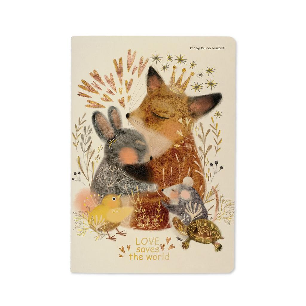 Записная книжка А5 40л. сшивка, обл.картон "Любовь как она есть" кл.