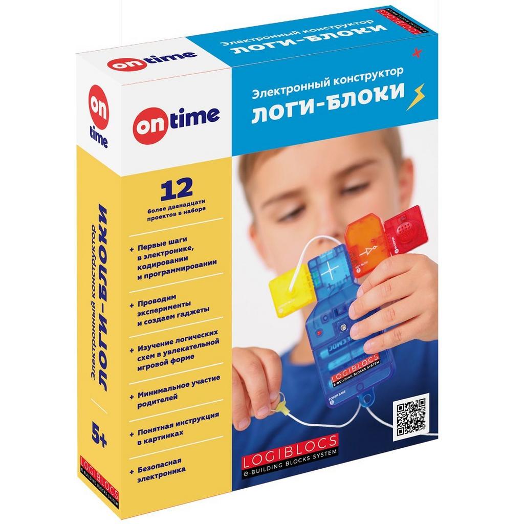 ЭЛЕКТРОННЫЙ КОНСТРУКТОР ЛОГИ-БЛОКИ, 12 ПРОЕКТОВ