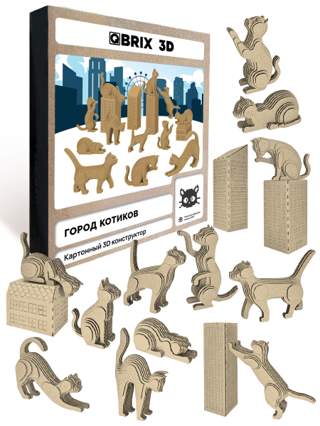 3D-КОНСТРУКТОР ГОРОД КОТИКОВ