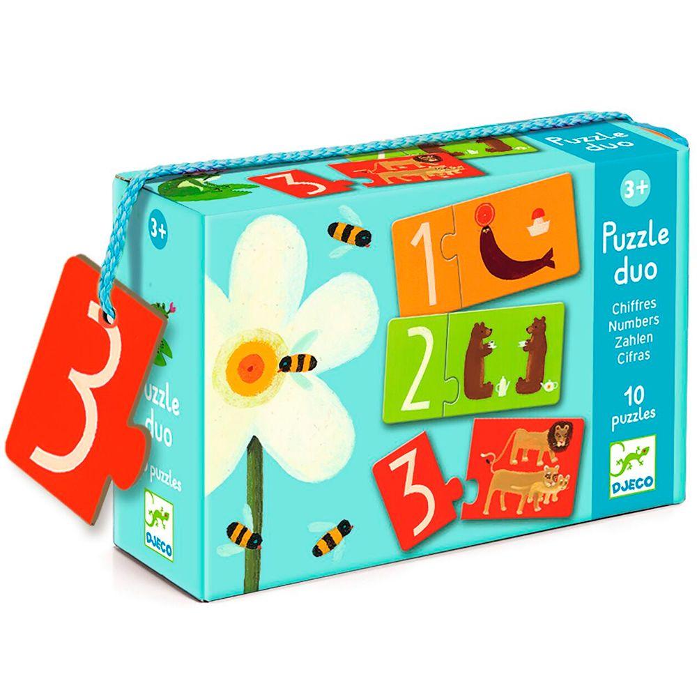 Набор дуо-пазлов «Цифры», 10 шт.