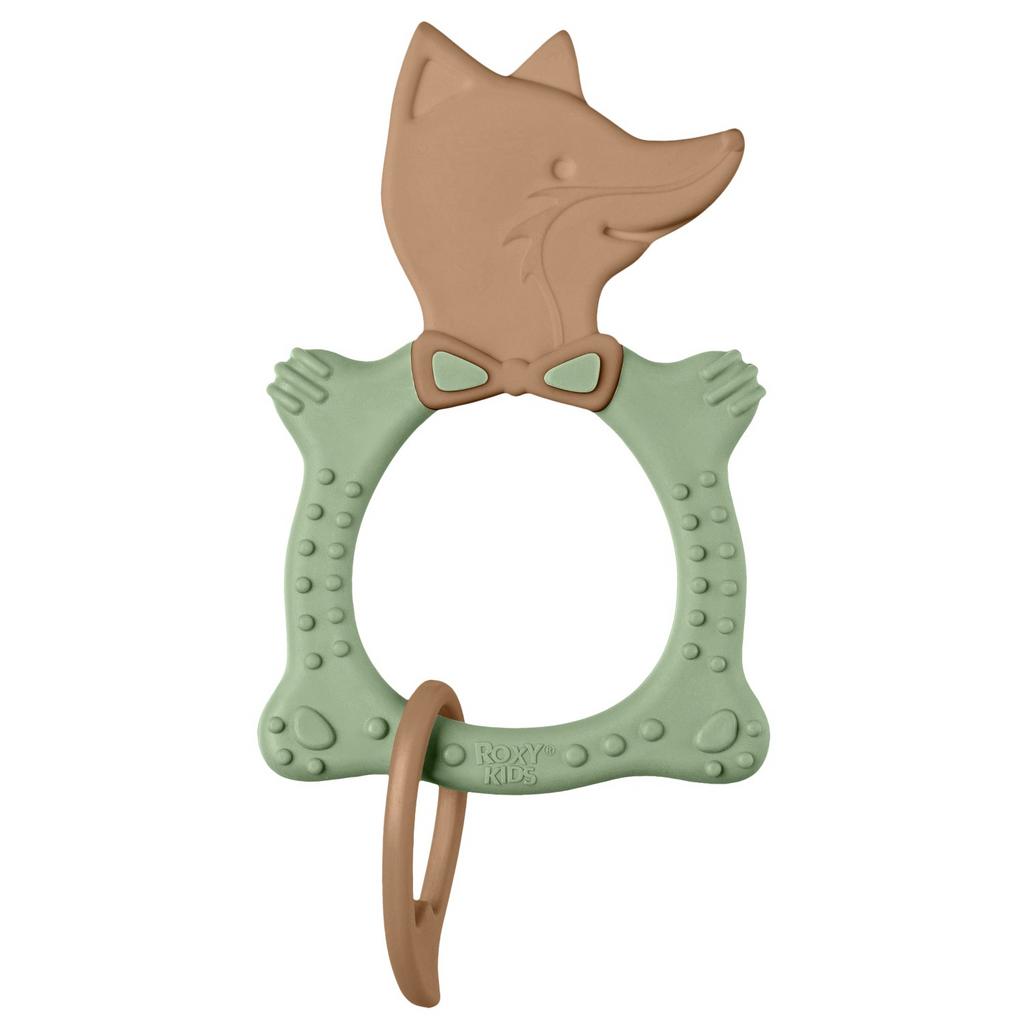 ПРОРЕЗЫВАТЕЛЬ УНИВЕРСАЛЬНЫЙ ДЛЯ МАЛЫША FOX TEETHER, ЦВЕТ ОЛИВКОВЫЙ