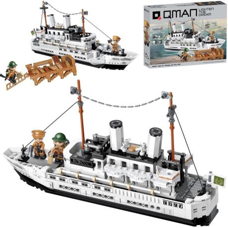 КОНСТРУКТОР WORLD WAR II ТРАНСПОРТНЫЙ КОРАБЛЬ, 455 ДЕТ