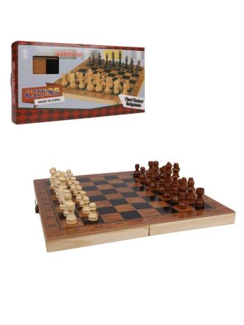 НАСТОЛЬНАЯ ИГРА 3 В 1 ШАХМАТЫ, ШАШКИ, НАРДЫ, ДОСКА 29, 5Х29Х2СМ