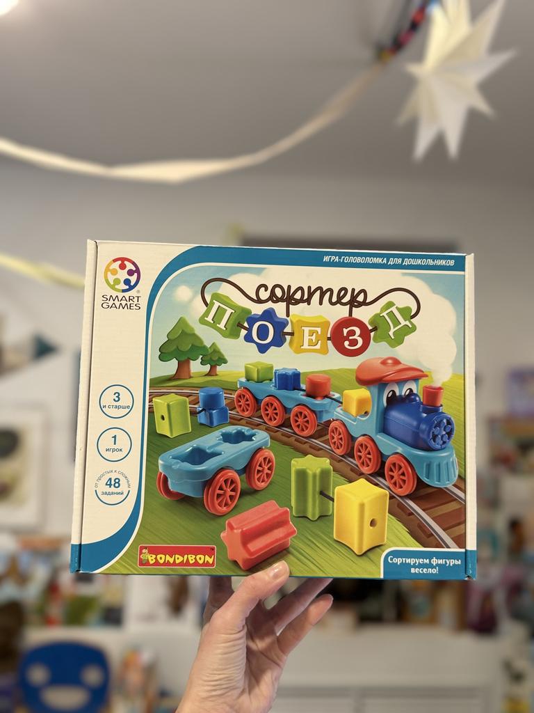 Логическая игра Поезд-сортер