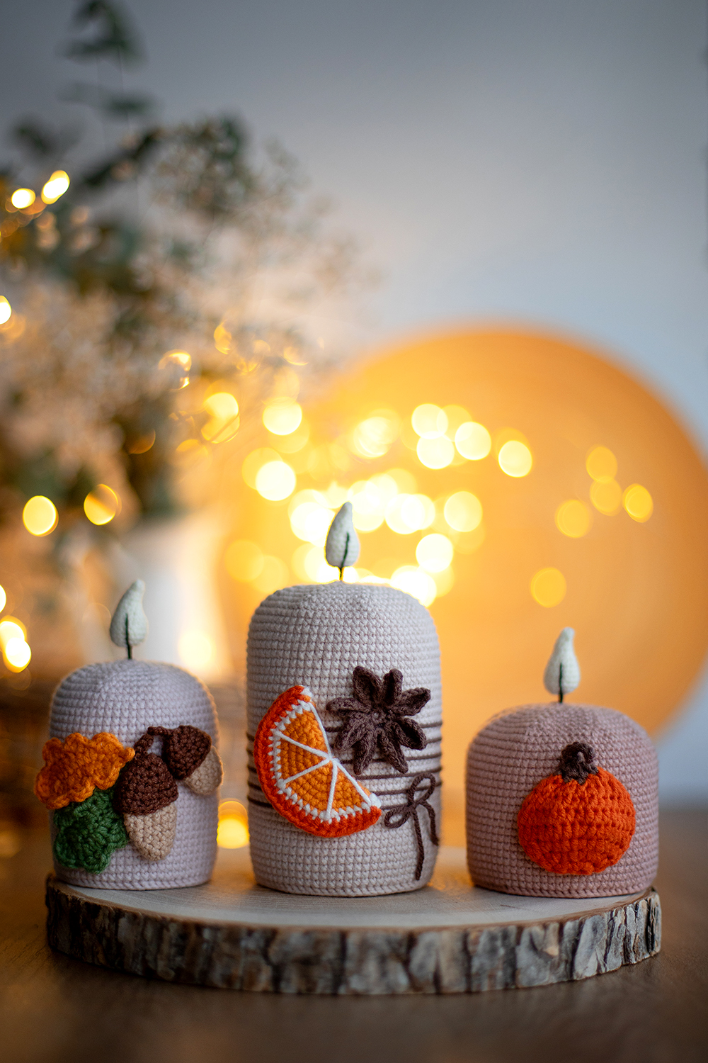 МК "Набор осенних свечей"