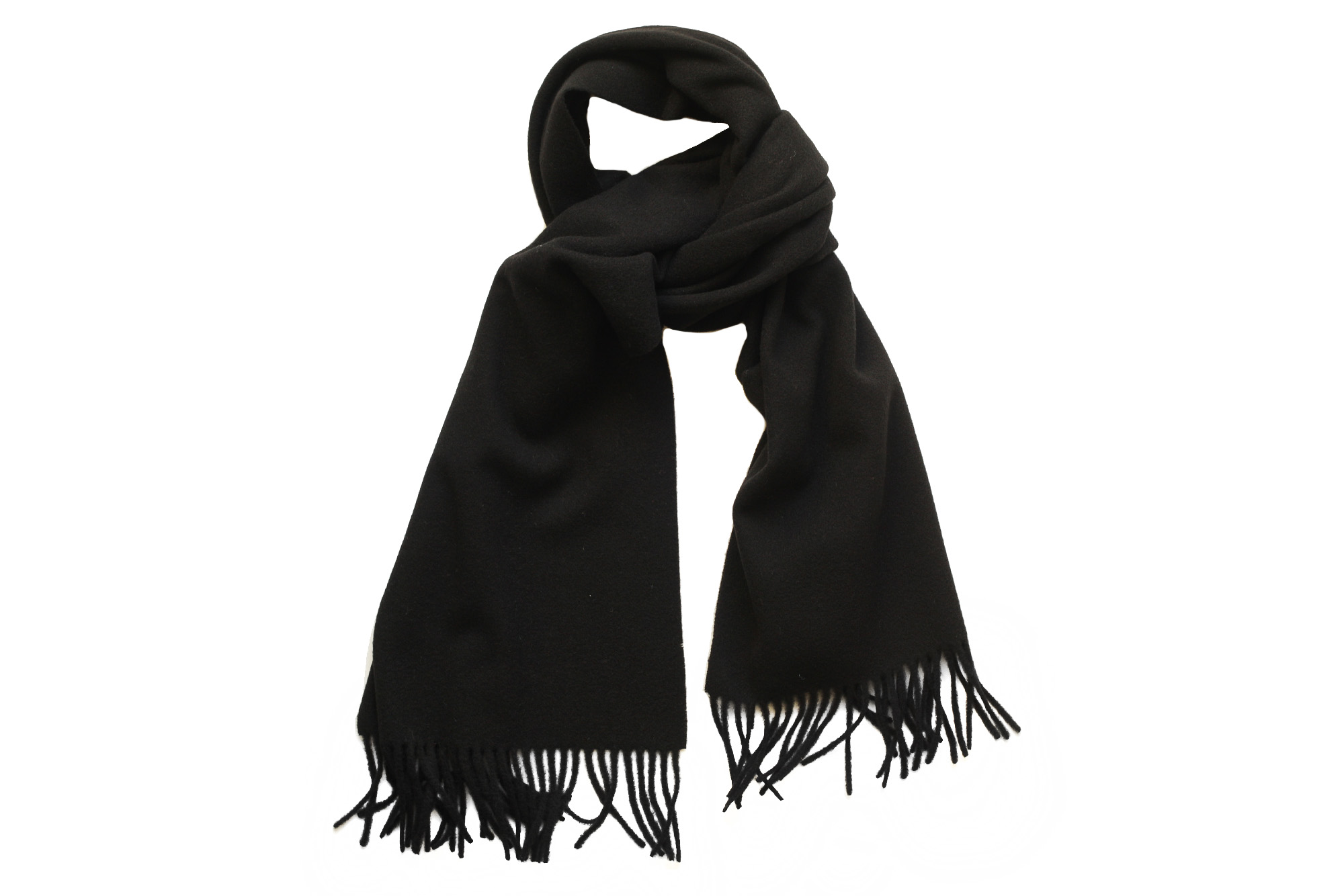 Зимний шарф, черный