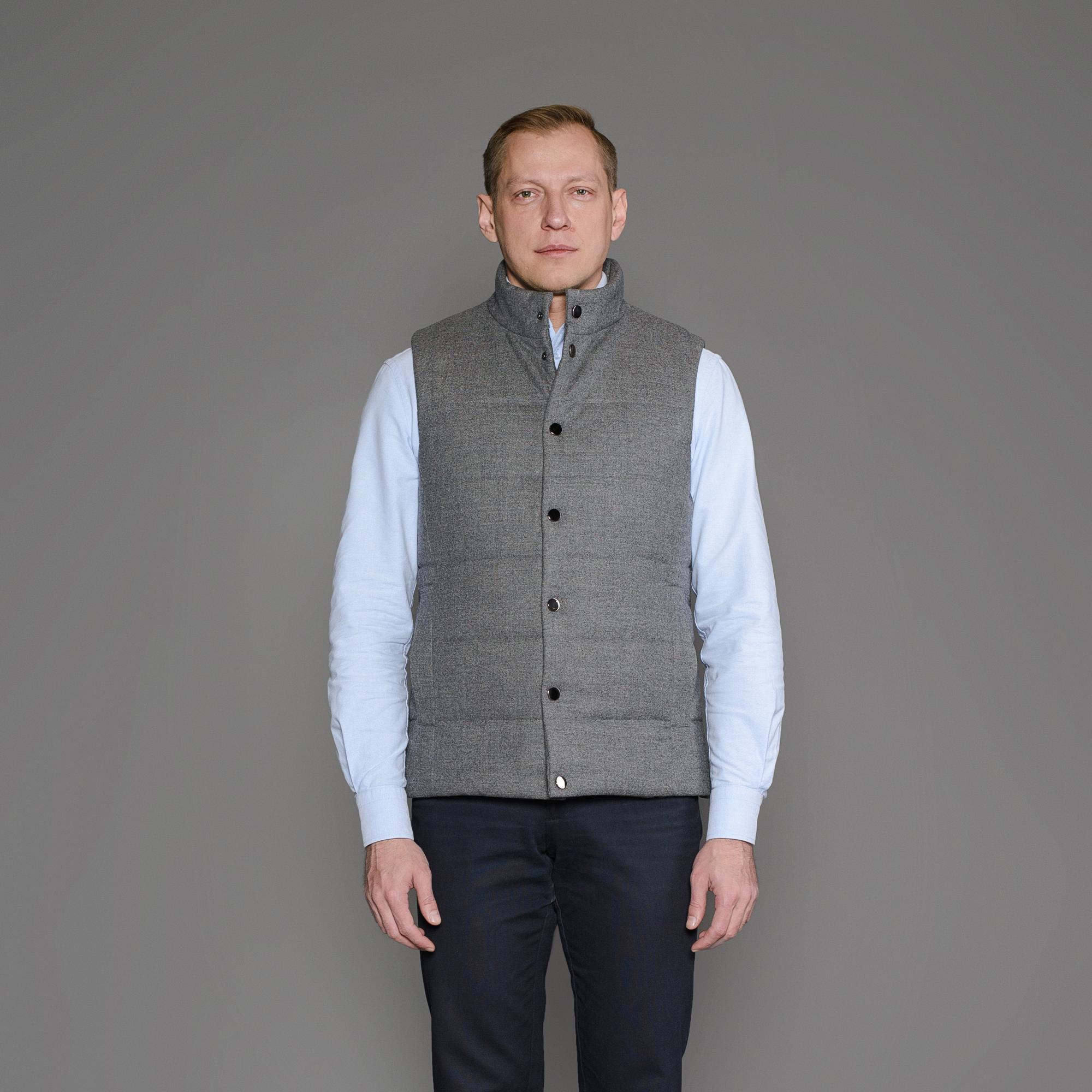 Стёганый жилет, серый