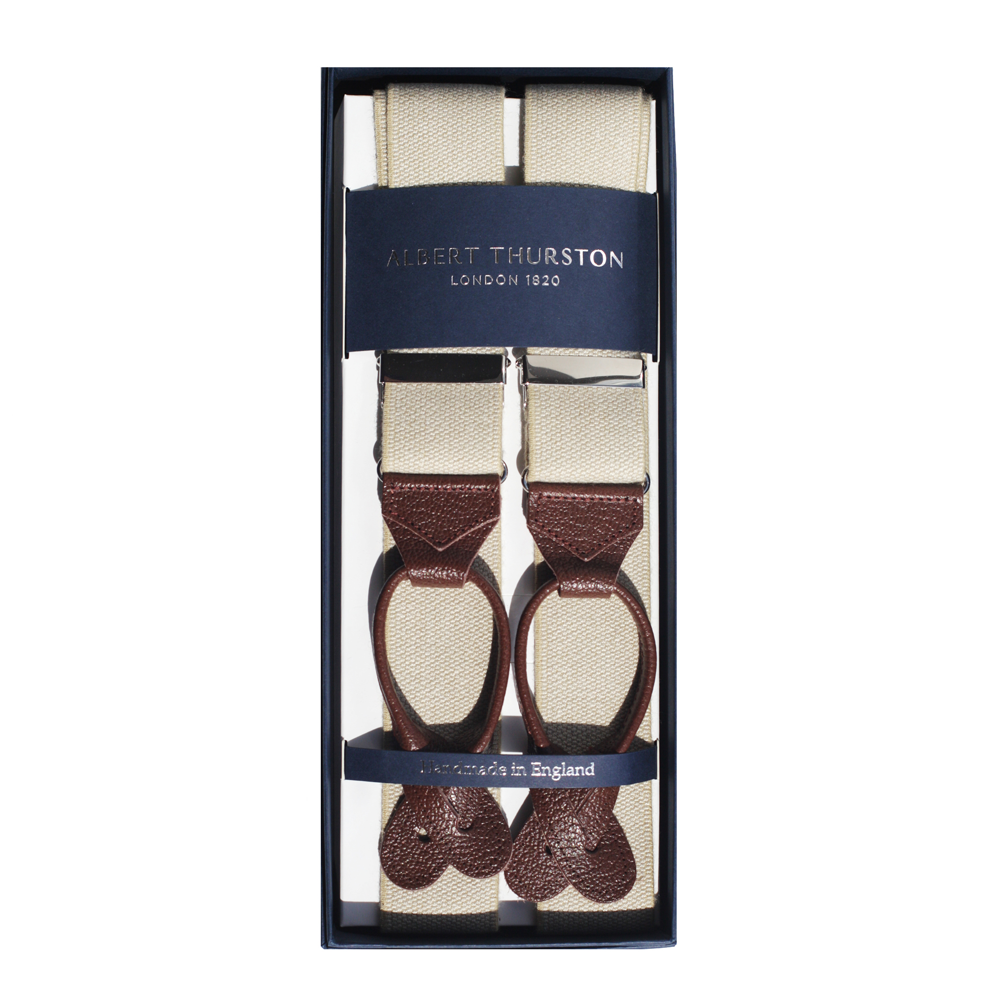 Подтяжки Albert Thurston, бежевые