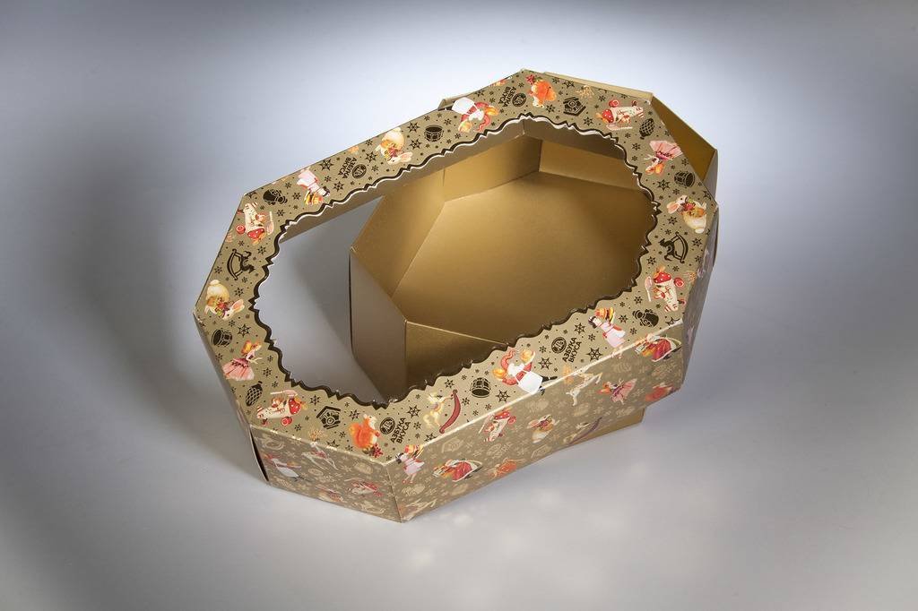 Коробка для новогодних игрушек подарочная большая