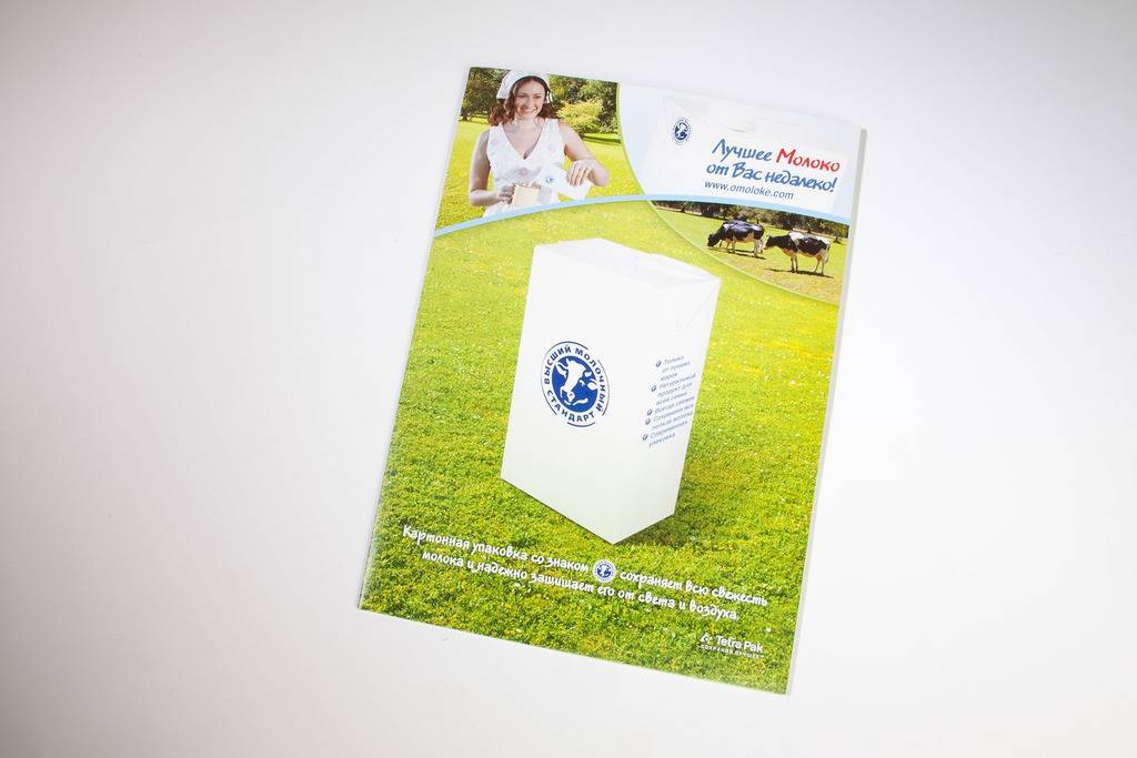 Tetra Pak буклет с раскладывающимися элементами