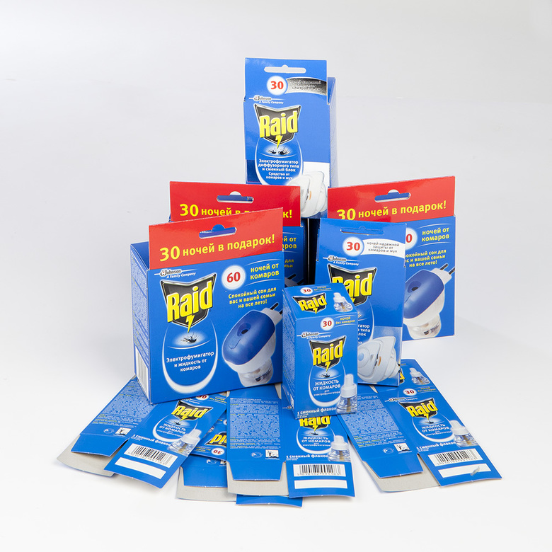 Упаковка для фумигатора Raid с евролоком