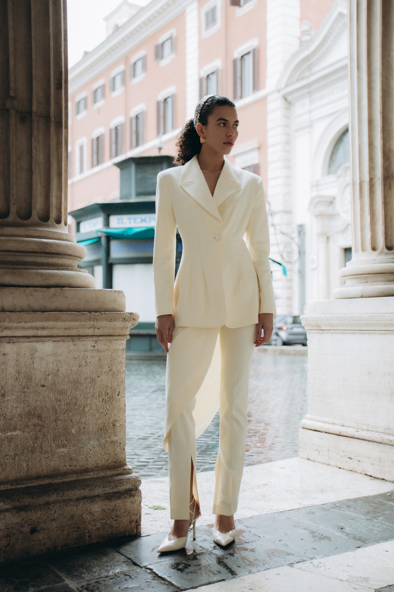 Брюки с разрезами CREAM