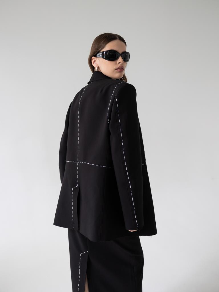 Пиджак NE ГУЧЧИ с ручной отстрочкой