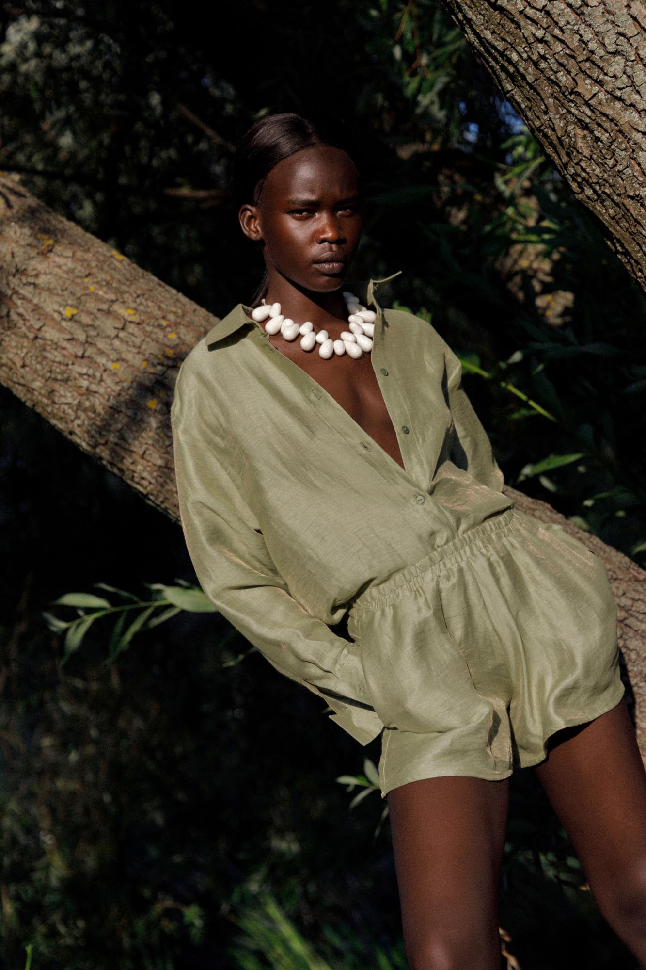 Шорты изо льна