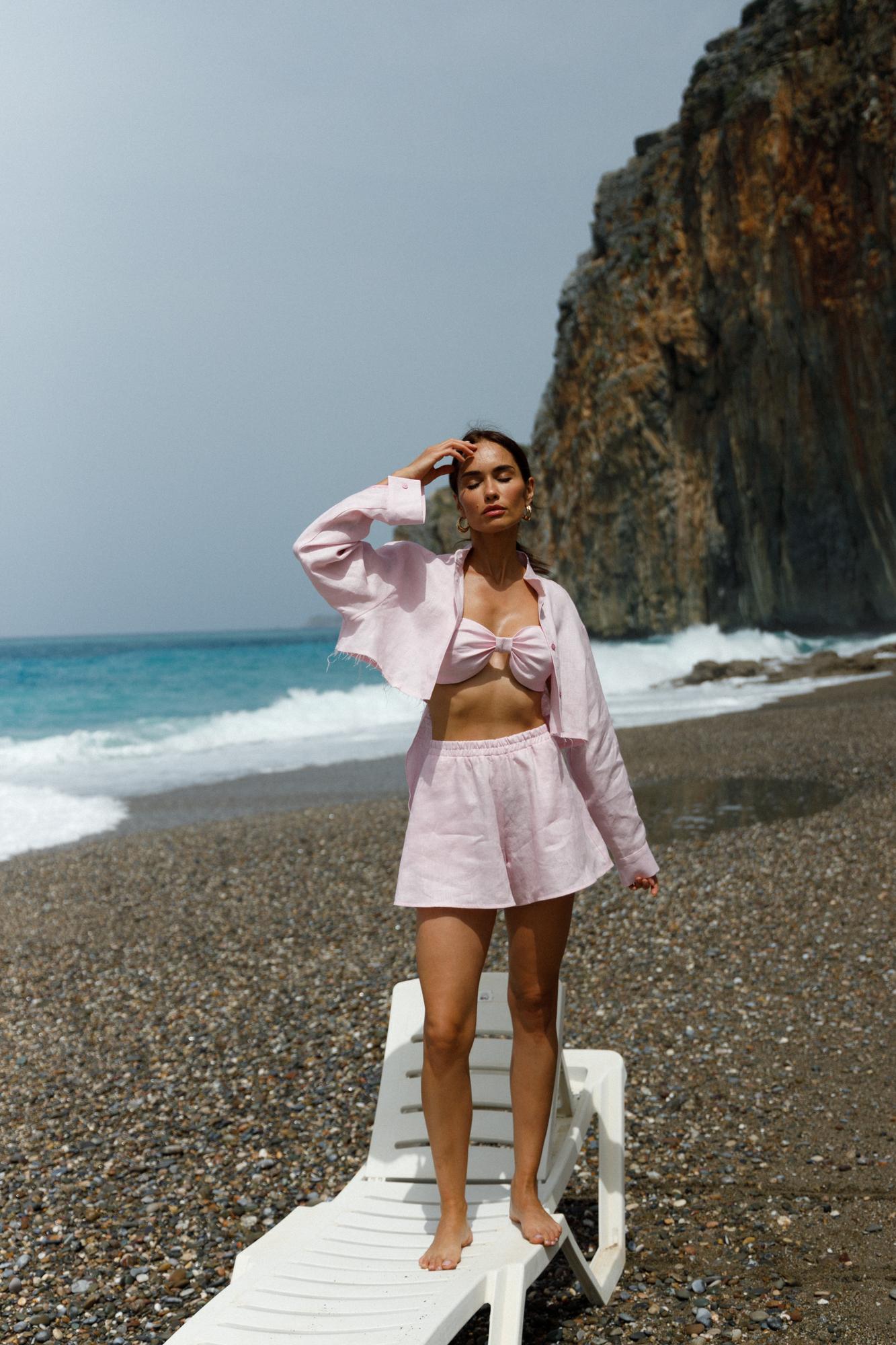 Шорты изо льна