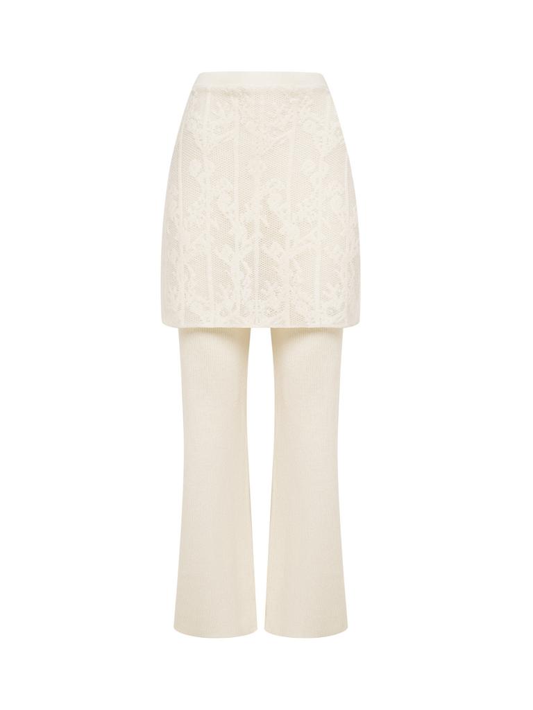 Брюки-юбка трикотажные